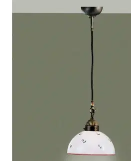 Svietidlá Kolarz 731.30.69 - Luster na lanku NONNA 1xE27/75W/230V pr. 20 cm červená 731.30.69