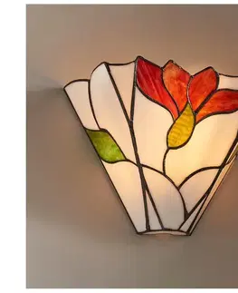 Svietidlá Endon 63964 - Nástenné svietidlo Tiffany BOTANICA 1xE14/40W/230V 63964