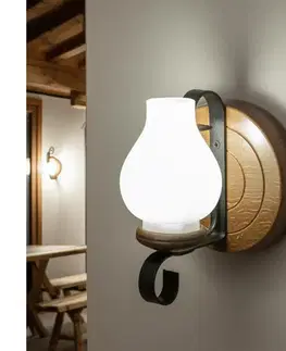 Svietidlá BRILAGI - Nástenné svietidlo ROATA APLICA 1xE14/40W/230V buk/orech EX-01068