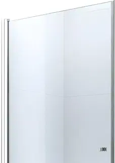 Sprchovacie kúty MEXEN - Pretoria sprchové dvere krídlové 90, transparent, chróm sa stenovým profilom 852-090-000-01-00