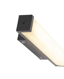 Osvetlenie do kúpeľne Nástenná lampa čierna 32 cm IP44 - Cascada