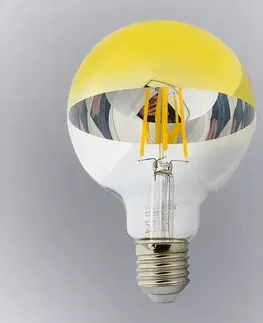 Žiarovky E27 Žiarovka FL LED G95 8W E27 4200K Half Amber