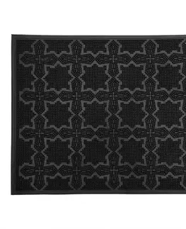 Koberce Gumená rohož exteriérová Brezee K-305 55x41 cm vrtuľky