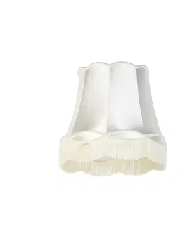 Tienidlo na lampu Hodvábny tienidlo krémové 45 cm - Granny