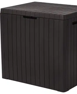 Úložné boxy Keter Záhradný úložný box City hnedá, 113 l, 55 x 58 x 44 cm