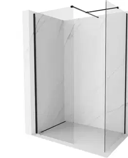 Sprchové dvere MEXEN/S - Kyoto-X Sprchová zástena WALK-IN 120 x 120, transparent 10 mm, čierna 800-120-202-70-00-120-X