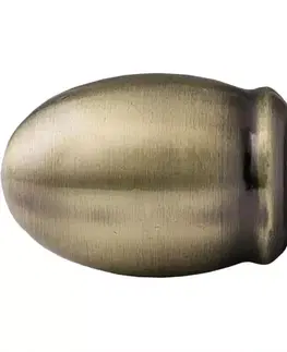 Príslušenstvo k roletám a garnižiam Ukončenie kovové 19mm Aida antické zlato (2ks)
