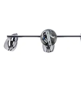 Nástenné svetlá Nástenná LED páska 3X10W E14 chróm MILTON
