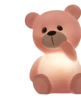 Svietidlá Atmosphera - LED Detské nočné svetlo TEDDY LED/3xLR44 ružové 127135