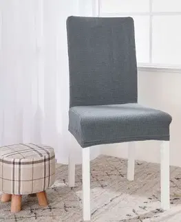 Doplnky do spálne 4Home Napínací poťah na stoličku Magic clean svetlosivá, 45 - 50 cm, súprava 2 ks