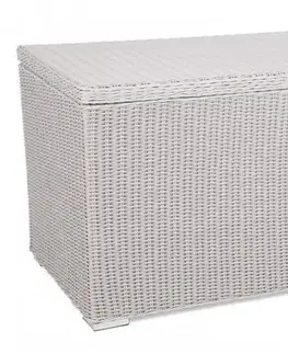 Záhradné úložné boxy Záhradný úložný box polyratan 1037 l