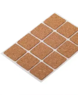 Príslušenstvo k nábytku Podložky korkové samolepiace 20x20mm
