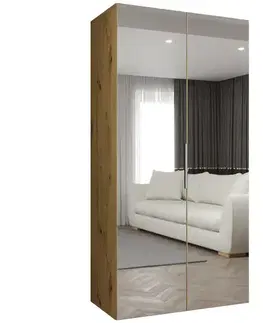 Šatníkové skrine Skriňa Marbella III 100 artisan kašmír