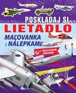 Nalepovačky, vystrihovačky, skladačky Poskladaj si lietadlo