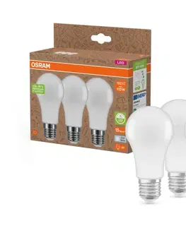 LED osvetlenie Sada 3x LED žiaroviek z recyklovaného plastu A100 E27/14W/230V 4000K - Osram 4099854353543