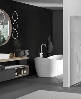 Sprchové dvere MEXEN/S - Kioto L Sprchová zástena WALK-IN 70 x 200, transparent, biela 800-070-103-20-00