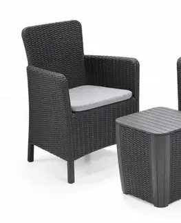 Záhradný nábytok KETER Balkónový set TRONTO | grafit