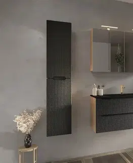 Umývadlá ArtCom Keramické umývadlo SKY1 120 | čierny mat 120 cm