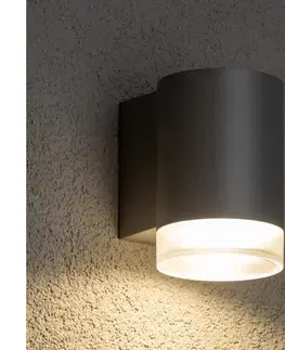 Záhradné lampy BRILAGI - Vonkajšie nástenné svietidlo MATERA 1xGU10/30W/230V šedá IP54 WO-HR60275-OEM-SA