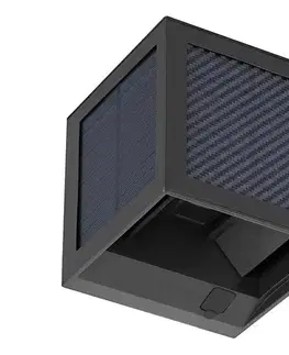 Svietidlá  LED Solárne nástenné svietidlo so senzorom LED/9W/3,7V 3000/4000/6000K IP65 2600mAh čierne 24293