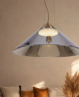 Stropná svetla Lampa wisząca Presto 50 szklana z dymionym kloszem nad stół do salonu GX53