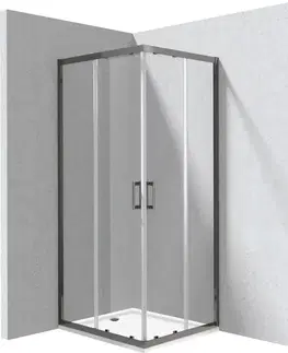 Sprchovacie kúty DEANTE - Funkia Evo obdĺžnikový sprchovací kút s vaničkou, obdĺžnikový, 80x90 cm KYCPD089P