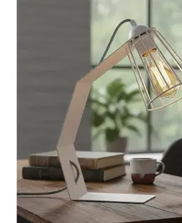 Lampy  Stolná lampa NANDO 1xE27/15W/230V biela LN-1.320/BIAŁY