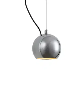 Koľajnicové svetelné systémy Dizajnová závesná lampa chrómová pre 1-fázový koľajnicový systém - Slimline Sara