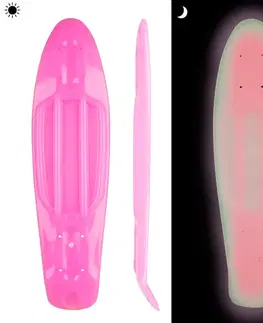 Skateboard dosky Svietiaca doska pre pennyboard WORKER Solosy 22.5*6" oranžová