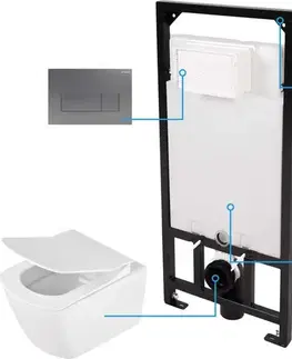 Záchody DEANTE - WC sada, podomietkový, 6v1 CDZT6ZPW