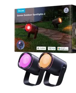 Záhradné lampy Govee - LED RGBWW Stmievateľný reflektor LED/12W/230V IP67 2700-6500K Wi-Fi H7093311