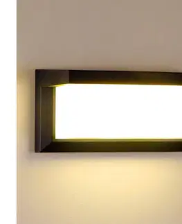 Svietidlá BRILAGI - LED stmievateľné vonkajšie nástenné svietidlo BRICKY 1xE27/6W/230V 2700-6500K IP54 čierne BG1024+AI0601