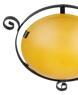 Stropná svetla Stropná lampa Tradition 2X60W hnedá