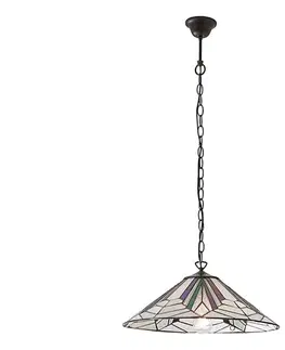 Svietidlá Endon 63938 - Luster na reťazi Tiffany ASTORIA 1xE27/60W/230V pr. 48 cm 63938
