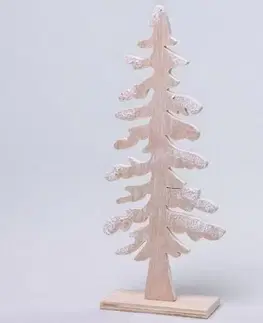 Ostatné vianočné dekorácie Kinekus Dekorácia strom 13x5x30 cm drevo natur