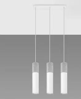 Lampy nad stôl do jedálne Závesná lampa Pennala 3 biela
