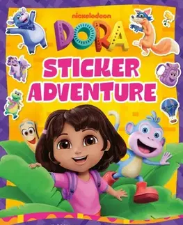 Nalepovačky, vystrihovačky, skladačky Dora Sticker Adventure Book