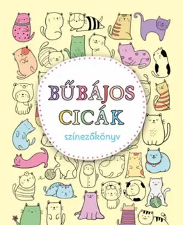 Maľovanky pre dospelých Bűbájos cicák - Színezőkönyv