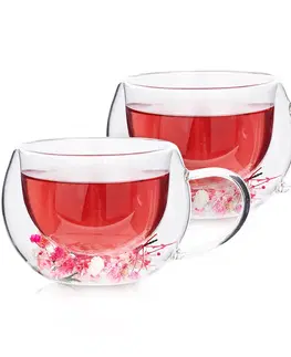 Hrnčeky a šálky 4Home Termo pohár na cappuccino Blossom Hot&Cool, 270 ml, 2 ks