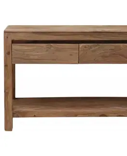 Konzolové stolíky Konzolový stolík Tina 110x76x35 indický masív palisander