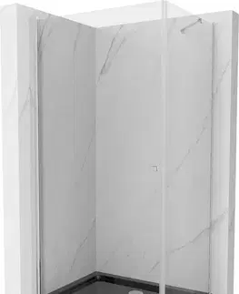 Vane MEXEN/S - Pretória sprchovací kút 100x120, transparent, chróm + sprchová vanička vrátane sifónu 852-100-120-01-00-4070