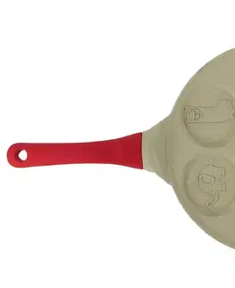 Panvice, lievanečníky MAKRO - Panvica na 7ks lievancov 26,5cm, kovaný hliník, zvieratká