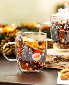 Hrnčeky a šálky 4Home Termo pohár Mug Santa Hot&Cool 270 ml, 2 ks