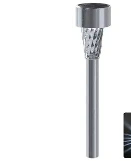Záhradné lampy  B.V.  - LED solárne svietidlo LED/2V IP44 40 mAh matný chróm B10201O01