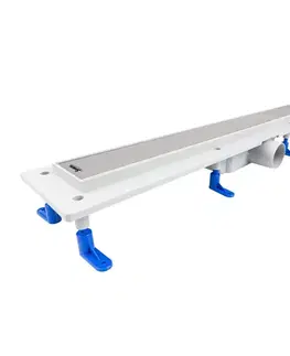 Sprchovacie kúty HOPA - Odtokový žľab STANDARDline NEREZ 2v1 (vloženie dlažby) - Rozmer A - 100 cm, Variant roštu - Klasszik OLPZLABST99K
