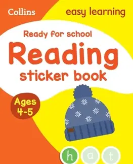 Príprava do školy, pracovné zošity Ready for school: reading Sticker Book Ages 4-5 - Easy Learning