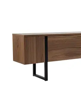 TV stolíky ETERNITY TV stolík na nožičkách, orech Venezia / čierna