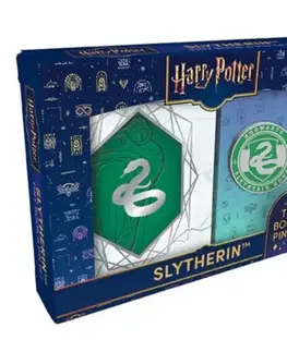 Odborná a náučná literatúra - ostatné Harry Potter: Slytherin Tiny Book and Pin Set - Editions Insight