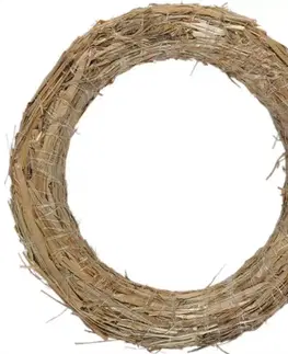 Bytové dekorácie Kruh aranžovací slamový d25/4cm