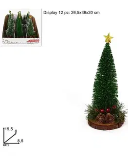 Vianočné stromčeky MAKRO - Stromček vianočný 19,5cm rôzne druhy